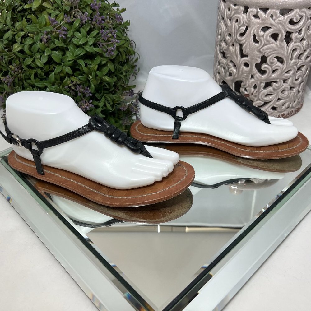 Coach Sawyer Leather Slingback Sandals - Picture 3 of 9